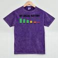 Introvert Cute My Social Battery Raglan Baseball Tee Mineral Wash Tshirts Mineral Purple Introvert Cute My Social Battery Raglan Baseball Tee Mineral Wash Tshirts Mineral Purple