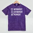 Introvert Extrovert Pervert Sarcasm Adult Joke s Mineral Wash Tshirts Mineral Purple Introvert Extrovert Pervert Sarcasm Adult Joke s Mineral Wash Tshirts Mineral Purple