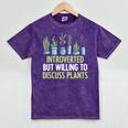 Introvert Farming Life Gardening For Geeky Plant Lover Mineral Wash Tshirts Mineral Purple