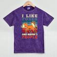 Introvert Fox Animal Lover Saying Loner Antisocial Mineral Wash Tshirts Mineral Purple