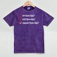 Introvert Gamer Gametrovert Video Game Lover 2025 Mineral Wash Tshirts Mineral Purple Introvert Gamer Gametrovert Video Game Lover 2025 Mineral Wash Tshirts Mineral Purple