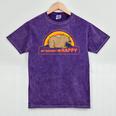 Introvert Me Happy Retro Sunset Capybara Tee Mineral Wash Tshirts Mineral Purple