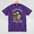Introvert Hiking Club Antisocial Overthinking Anxiety Mineral Wash Tshirts Mineral Purple