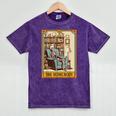 Introvert Homebody Awkward Skeleton The Homebody Tarot Card Mineral Wash Tshirts Mineral Purple