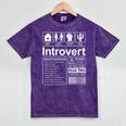 Introvert Label Antisocial Loner Socially Awkward Mineral Wash Tshirts Mineral Purple Introvert Label Antisocial Loner Socially Awkward Mineral Wash Tshirts Mineral Purple