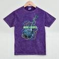 Introvert Music Lover Electric Guitar Rock Mineral Wash Tshirts Mineral Purple