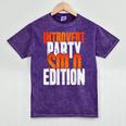 Introvert Party Solo Edition Sarcastic People Hater Mineral Wash Tshirts Mineral Purple