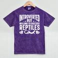 Introvert Quotes Introverted But Willing To Discuss Reptiles Mineral Wash Tshirts Mineral Purple