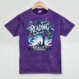 Introvert Reader Bibliofile Bookworm Loves Books Mineral Wash Tshirts Mineral Purple