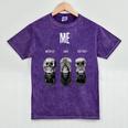 Introvert Relaxation Me Myself And Silence Skulls Mineral Wash Tshirts Mineral Purple