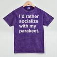 Introvert Sarcastic Parakeet Owner Mineral Wash Tshirts Mineral Purple Introvert Sarcastic Parakeet Owner Mineral Wash Tshirts Mineral Purple