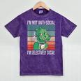 Introvert Selectively Social Anti-Social Shy Mineral Wash Tshirts Mineral Purple Introvert Selectively Social Anti-Social Shy Mineral Wash Tshirts Mineral Purple