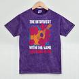 Introvert Singers Singing Sad Song Classical Music Lovers Mineral Wash Tshirts Mineral Purple