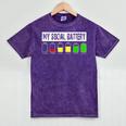 Introvert My Social Battery Low Level Graphic Mineral Wash Tshirts Mineral Purple Introvert My Social Battery Low Level Graphic Mineral Wash Tshirts Mineral Purple
