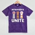Introvert Unite Kitty Paws Raise Introverted Gathering Mineral Wash Tshirts Mineral Purple Introvert Unite Kitty Paws Raise Introverted Gathering Mineral Wash Tshirts Mineral Purple