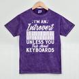 Im An Introvert Unless You Talk About Keyboards Player Mineral Wash Tshirts Mineral Purple Im An Introvert Unless You Talk About Keyboards Player Mineral Wash Tshirts Mineral Purple