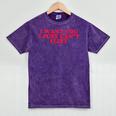 Introvert Valentines Day I Want You I Just Can't Flirt Mineral Wash Tshirts Mineral Purple