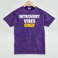Introvert Vibes Only Mineral Wash Tshirts Mineral Purple Introvert Vibes Only Mineral Wash Tshirts Mineral Purple