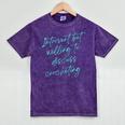 Introvert But Willing To Discuss Crocheting Mineral Wash Tshirts Mineral Purple