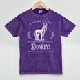 Introvert But Willing To Discuss Donkeys Vintage Retro Mineral Wash Tshirts Mineral Purple