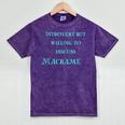 Introvert But Willing To Discuss Macramé Mineral Wash Tshirts Mineral Purple