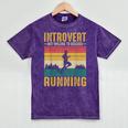 Introvert But Willing To Discuss Running Mineral Wash Tshirts Mineral Purple