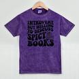 Introvert But Willing To Discuss Spicy Books Mineral Wash Tshirts Mineral Purple