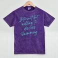 Introvert But Willing To Discuss Swimming Mineral Wash Tshirts Mineral Purple