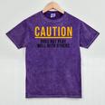Introverted Does Not Play Well Competitive Athletic Mineral Wash Tshirts Mineral Purple