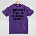 Introverted Geophysicist Geophysics Introvert Mineral Wash Tshirts Mineral Purple