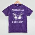 Introverted Introvert Antisocial Butterfly Mineral Wash Tshirts Mineral Purple Introverted Introvert Antisocial Butterfly Mineral Wash Tshirts Mineral Purple