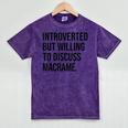 Introverted Macramé Knotter Macrame Introvert Mineral Wash Tshirts Mineral Purple Introverted Macramé Knotter Macrame Introvert Mineral Wash Tshirts Mineral Purple