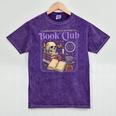 Introverted Romance Unapologetically Anti-Social Book Club Mineral Wash Tshirts Mineral Purple