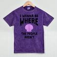 Introverted Sarcastic Humor Antisocial Introvert Mineral Wash Tshirts Mineral Purple