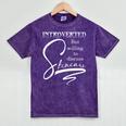 Introverted Skincare Esthetician Beautician Cosmetologist Mineral Wash Tshirts Mineral Purple