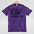 Introverted Weightlifter Gym Weightlifting Introvert Mineral Wash Tshirts Mineral Purple Introverted Weightlifter Gym Weightlifting Introvert Mineral Wash Tshirts Mineral Purple