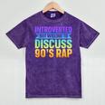 Introverted But Willing To Discuss 90's Rap Mineral Wash Tshirts Mineral Purple