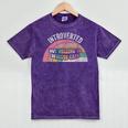 Introverted But Willing To Discuss Cats Rainbow Mineral Wash Tshirts Mineral Purple Introverted But Willing To Discuss Cats Rainbow Mineral Wash Tshirts Mineral Purple