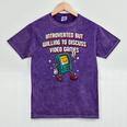 Introverted But Willing To Discuss Video Games Introvert Raglan Baseball Tee Mineral Wash Tshirts Mineral Purple Introverted But Willing To Discuss Video Games Introvert Raglan Baseball Tee Mineral Wash Tshirts Mineral Purple