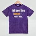 Introverting Please Wait Humor Sarcastic Geek Gamer Jokes Premium Mineral Wash Tshirts Mineral Purple Introverting Please Wait Humor Sarcastic Geek Gamer Jokes Premium Mineral Wash Tshirts Mineral Purple