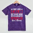 Introverts I May Look Calm But In My Head Mineral Wash Tshirts Mineral Purple