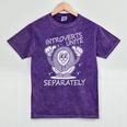 Introverts Unite Anti-Social Shy Person Joke Mineral Wash Tshirts Mineral Purple Introverts Unite Anti-Social Shy Person Joke Mineral Wash Tshirts Mineral Purple