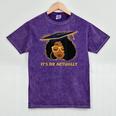 Its Doctor Actually Graduation Healthcare Afro Women Mineral Wash Tshirts Mineral Purple