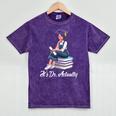 Its Dr Actually Doctorate PhD EdD Graduation Graduate Mineral Wash Tshirts Mineral Purple