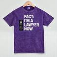 JD ESQ Law Graduate Fact I’m a Lawyer Now Graduation Mineral Wash Tshirts Mineral Purple