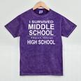 Junior High Graduation Shirt-Middle School Graduation Mineral Wash Tshirts Mineral Purple