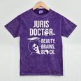 Juris Doctor Of Jurisprudence Law School Graduation Mineral Wash Tshirts Mineral Purple