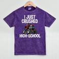 I Just Crushed High School Graduation Monster Truck Shirt Mineral Wash Tshirts Mineral Purple
