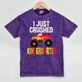 I Just Crushed Kindergarten Monster Graduation Shirt Mineral Wash Tshirts Mineral Purple