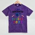 I Just Graduated 5th Grade Graduation Class 2022 Graduate Mineral Wash Tshirts Mineral Purple